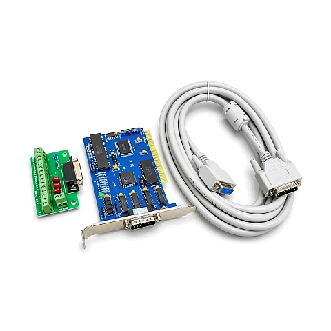 Комплект NC Studio Classic на 3 осі: плата PCI, інтерфейсна плата, кабель 3 м